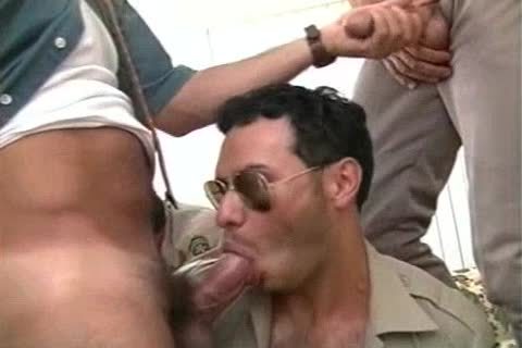 curly homosexual Cops suck Each Other