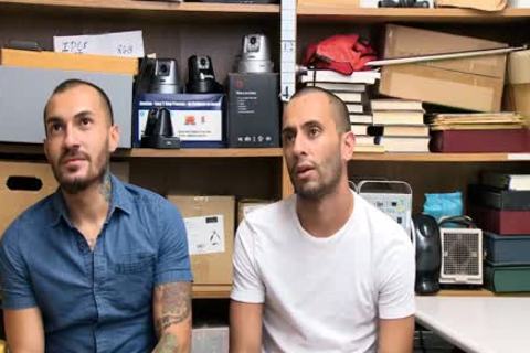 Two naughty Latino Pervs receives poked bare By Security Officer