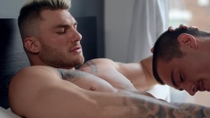 GodsOfMen: Tattooed William Seed handjob spanking