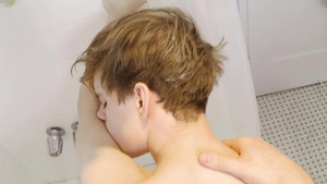 BrotherCrush: Zach Brenton cum inside in bath