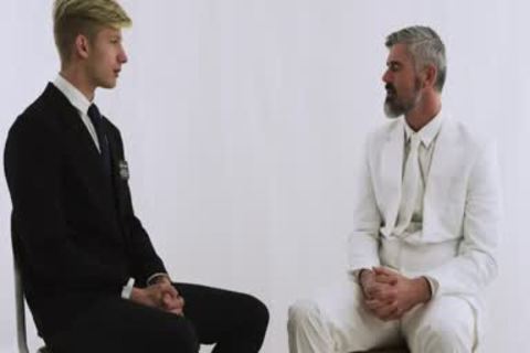 Mormon lad tied Up And nailed By old Hunk