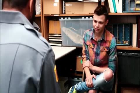 Mall Cop fucks teen Shoplifter