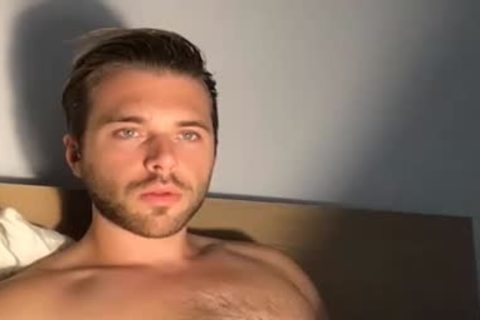 handsome chap Bathing In Live