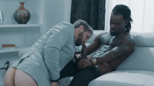 NoirMale.com: Wesley Woods and Fame rimjob in office