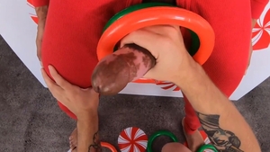 GayRoom: Timothy Drake bends to get fucked on the Christmas